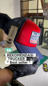 RCKLS. Topi Jaring Pria Distro Original Trucker Eagle Mark Bordir