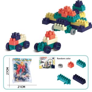 Có sẵn gạch lắp ráp cỡ lớn gạch PVC đầy màu sắc số lượng lớn hạt lớn đặt DIY lắp ráp đồ chơi giáo dục trẻ em Quà tặng