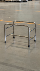 Jenstore Jumbo ขาตั้งตะกร้าช้อปปิ้ง ขาตั้งสเตนเลส ขาตั้งสเตนเลสไม่ติดล้อ ขาตั้งไม่ติดล้อ รุ่น DA-3532