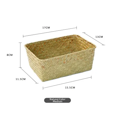 ZHUIYI | Woven Mini Storage Basket Rattan Bamboo Grass