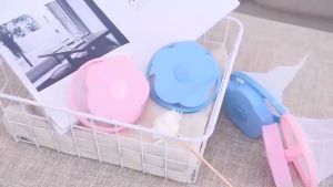 New Portable Laundry Basket with Flower Design - Hair & Lint Catcher for Washing Machine - Multi-Color