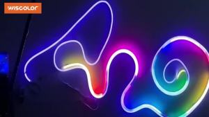 WISCOLOR Tuya LED RGBIC Neon Strip Lights Waterproof With Aleax/Google Home Voice Control Support Smart Life For DIY Home Decor