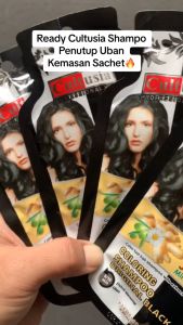 CULTUSIA COLORING SHAMPOO SACHET 25ML | ORIGINAL BLACK - JAHE | WOOD BROWN - ARGAN OIL