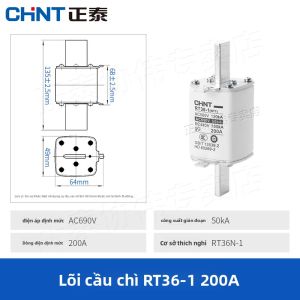 CHNT | Ổ Cắm Chì Dẫn RT36 100A