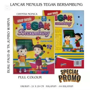 Buku TK Jumbo - LANCAR MENULIS TEGAK BERSAMBUNG UNTUK PAUD DAN TK