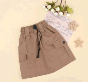 Rok cargo anak perempuan usia 1-10 tahun