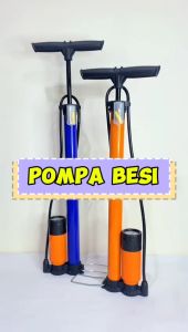Pompa Angin Sepeda Motor Mobil Tabung Meter Pompa Angin Portable Untuk ban mobil motor Bola
