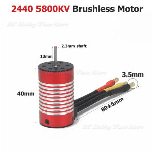 NEEBRC 2440 4000KV 4800KV 5800KV Brushless Motor 2.3mm Shaft for RC Car Truck Crawler Boat Model Toys Wltoys XLH Timaya Redcat