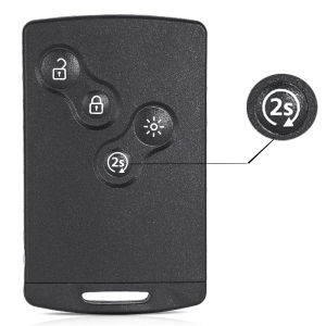 KEYECU 433MHz 7945 /PCF7953 4A Chip Keyless-Go Autostart Hand Free Smart Remote Key Fob for Renault Captur Clio 4 Lutecia Symbol