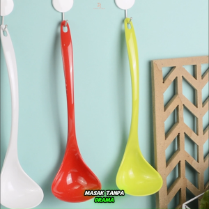 Sendok Sayur Melamin Tebal Panjang Tahan Panas Centong Kuah BPA Free Warna Warni