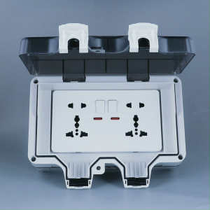 Outdoor waterproof socket IP66 waterproof and dustproof charging power socket