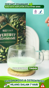 Ferswit Susu Edamame Jepang Premium Asli 100% Original Bantu Atasi Pegel Linu & Nyeri Sendi BPOM HALAL
