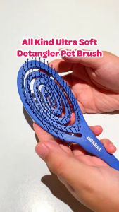 All Kind Pet Naturals Ultra Soft Detangler Pet Brush | Fur Detangler Massage Brusher Matted Curly