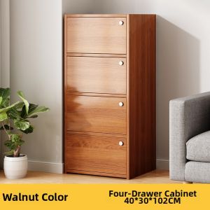 Bedroom Storage Cabinet Modern Living Room Wall-Leaning Cabinet