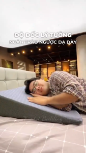 🌙GỐI CHO SỨC KHỎE🌙Gối Chống Trào Ngược Dạ Dày Hổ Trợ Hô Hấp Nâng Đỡ Cổ Vai Gáy_Thương Hiệu Tonybed