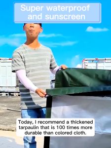 ESH Trapal Lona Tolda Tarpaulin Waterproof sunscreen Double-sided available (with holes)thic