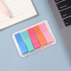 1 Pc Translucent Note Color Fluorescent Pet Index Sticker Morandi Color Ins Extraction Boxed Note Sticker