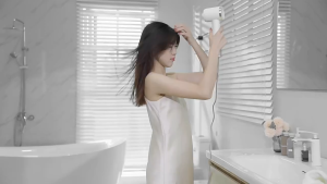 No Drill Wall Mount Blow Dryer Stand Bathroom Hands-Free Hairdryer Stand Adjustable Hair Dryer Holder