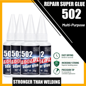 Fast Drying Repair 502 Super Glue Extra Strong Instant Adhesive Multi Purpose For Daily Ceramic Wood Glass Home Party Decor Bond