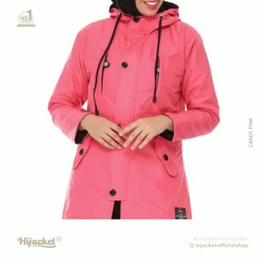 Kekinian Hijacket Ixora: Jaket Parasut Wanita Warna Candy Pink & Mantel Musim Dingin