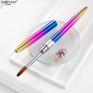 Nail Art Brushes Colorful Crystal Brushes Nail Carving Brushes Flower Painting Brushes