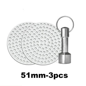 3pcs Espresso Puck Screen and Magnet Kit Stainless Steel Reusable 51/53/58mm Espresso Coffee Mesh Filter Screen Barista Tools