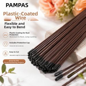 PAMPAS | Orchid Support Rod Gardening Flower Shaping Brown Metal Wire