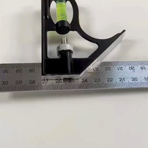 Penggaris Siku L Waterpass 30 CM Tukang Bangunan Garisan Mistar Kombinasi Ukur Sudut Besi Hollow Baja Ringan Kayu Ubin Keramik Angle Square Ruler