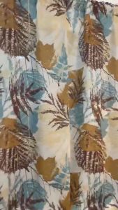 Printed Mordivines Design Curtain for Door 6.8ft/Window 5.8ft/Lababo/Valance /sold per piece-(Yellow/Mocha/Gray)