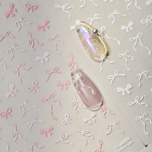 Thin Tough Manicure Stickers: Hot-Selling Retro Nail Stickers & Factory Wholesale Pink Bow