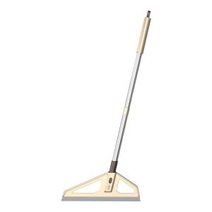 Magic Bathroom Sweeper Soft Gel Water Scraper Mop Dual Use Household Floor Cleaning Tool Stainless Steel Broomstick Handle
