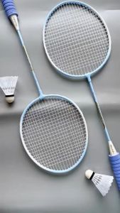 Angel House Original Racket Badminton 2pcs Durable Beginner Outdoor Leisure Sports Racquet Set