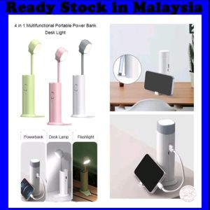 4 in 1 Multifunctional Portable Power Bank Desk Light With Eye Protection Outdoor Dormitory Emergency Flashlight