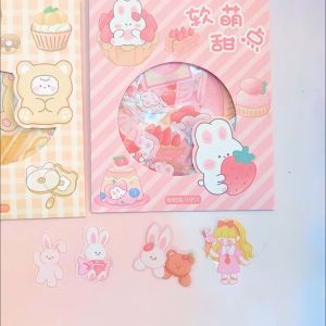 Cartoon Sticker 卡通袋装贴纸 Pelekat Kartun Comel Stiker DIY Hiasan Buku Nota Hadiah Murid Cute DIY Notebook Journal Diary Stationery Student Kids Child