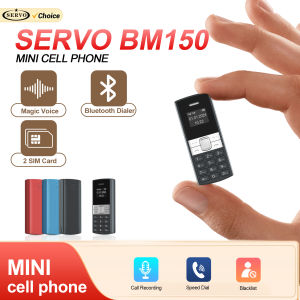 SERVO | SERVO BM150 Mini Backup Mobile Phone Speed Dial Magic Voice Auto Call Recording Blacklist Small Feature Cellphones 2 SIM Standby