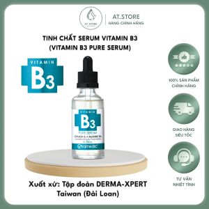 SERUM VITAMIN B3 NGUYÊN CHẤT kết hợp Collagen thủy phân dùng trong chăm sóc da có tác dụng: Se khít lỗ chân lông Cải thiện kết cấu da Giúp làn da tươi mới rạng rỡ Dưỡng ẩm Làm trắng sáng da. chống lão hóa... Xuất xứ: Taiwan