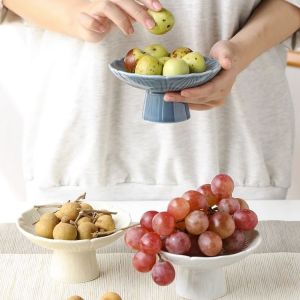 New Chinese Vintage High-Footed Dessert Plate