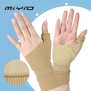 MIYIO 1Pair Compression Wrist Thumb Band Belt Carpal Tunnel Hands Wrist Support Brace Strap Sleeve Golf Tenosynovitis Arthritis Gloves 1 Pair