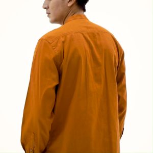 M.Gee Kemeja Koko Brown Mgee Baju koko Terbaru Autus C057