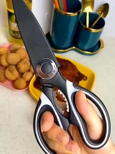 Multifunctional stainless steel kitchen strong chicken bone shears household barbecue scissors