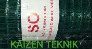 1 Rol Kawat Ram Hijau 10 meter Full / Kawat Loket PVC ½ Inc atau 1 cm / Kawat Ram Kandang