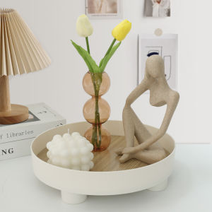 Millza Nordic Style Wooden Tray: Aesthetic Desk & Home Decor