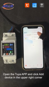 WiFi Smart Leakage Protector 63A DIN‑Rail Single‑Phase 220V Circuit Breaker Real‑Time Voltage Current Power Monitor Over/Under‑Voltage Over‑Current Leakage Protection Auto Reclose APP Remote Control Prepaid Energy Meter Switch