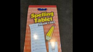 Vision Spelling Tablet: A Grade 1-3 Spelling Booklet & Writing Practice Pad