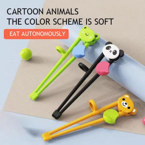 [COD] Kids Baby Chopstick Children Toddler Beginners Reusable Learning Correcting Training Chopstick