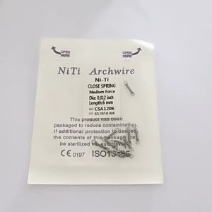 10pcs Orthodontic Coil Spring Nickel-Titanium Closed Coil Springs for Orthodontic Retraction and Space Closure Dental Supplies