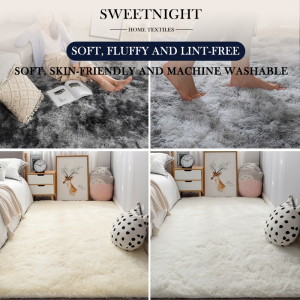 SWEETNIGHT Carpet Soft Shaggy Fluffy Floor Mat Anti-Skid Rug Mat Home Decor Nordic style living room carpet 地毯