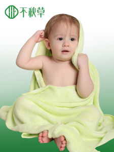 Natural Bamboo Fiber Baby Bath Towel Thickened Soft Antibacterial Newborn Bathing Cover Blanket Comfortable for Children