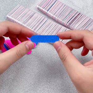MI-K186 Alat Kikir Kuku 2 Sisi Nail Buffer Mini Portable Kikir Kuku Kayu / Amplas Kuku Dua Sisi Nail
