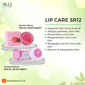 Lip care sr12/lip balm bibir pencerah warna bibir alami untuk solusi bibir kering dan hitam